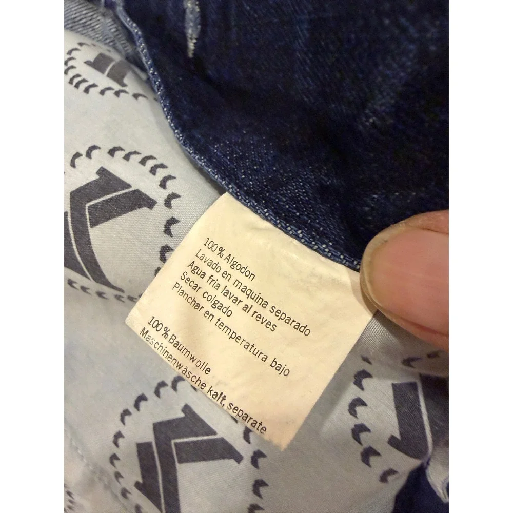 Vintage Karl Kani Denim Jacket L Embroidered Baggy Hip Hop Rap Y2K Rare